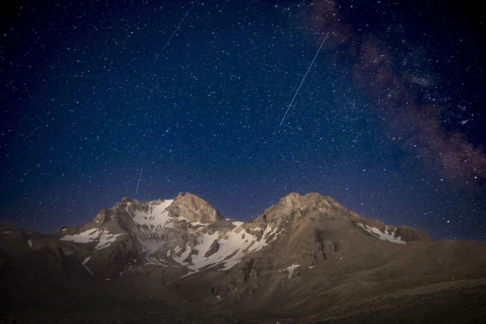 Erciyes ve Perseid Meteor Yağmuru